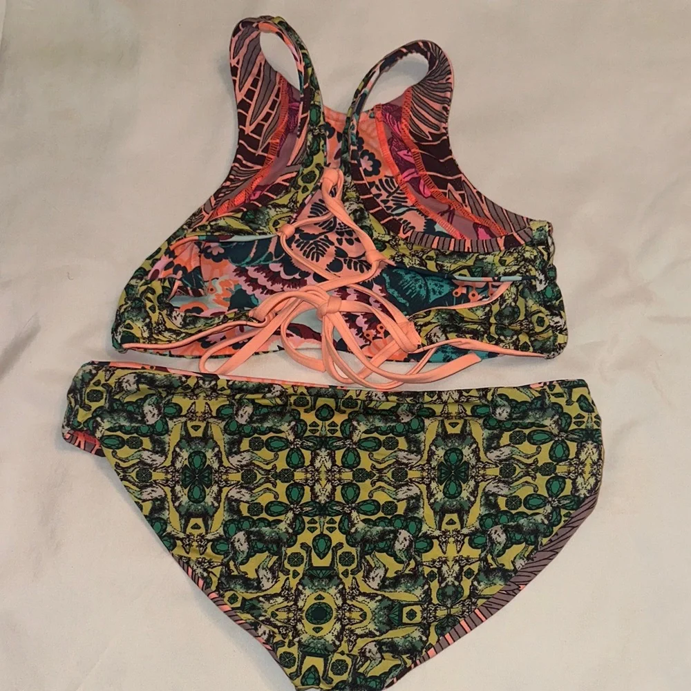 Maaji Bikini 267401 Girl Multi Swim Set
Swimwear- Pink and Green Floral - Picture 6 of 8
